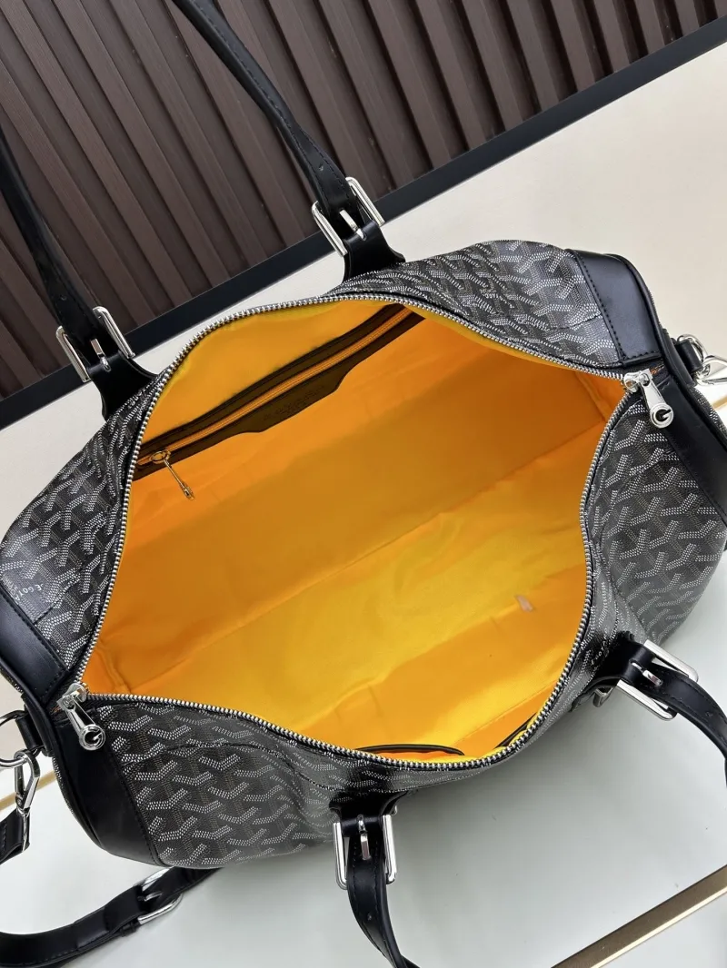 Goyard Black Monogram Travel Duffel Bag - Image 7
