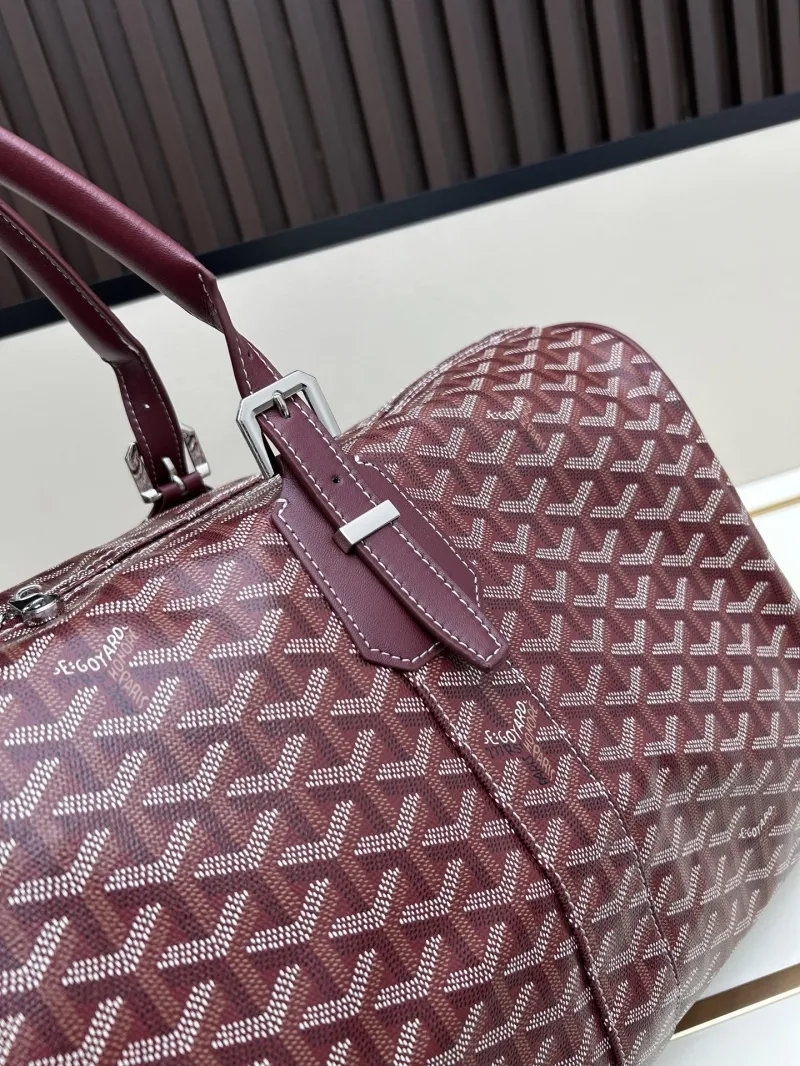 Goyard Burgundy Travel Duffle Bag - Image 4