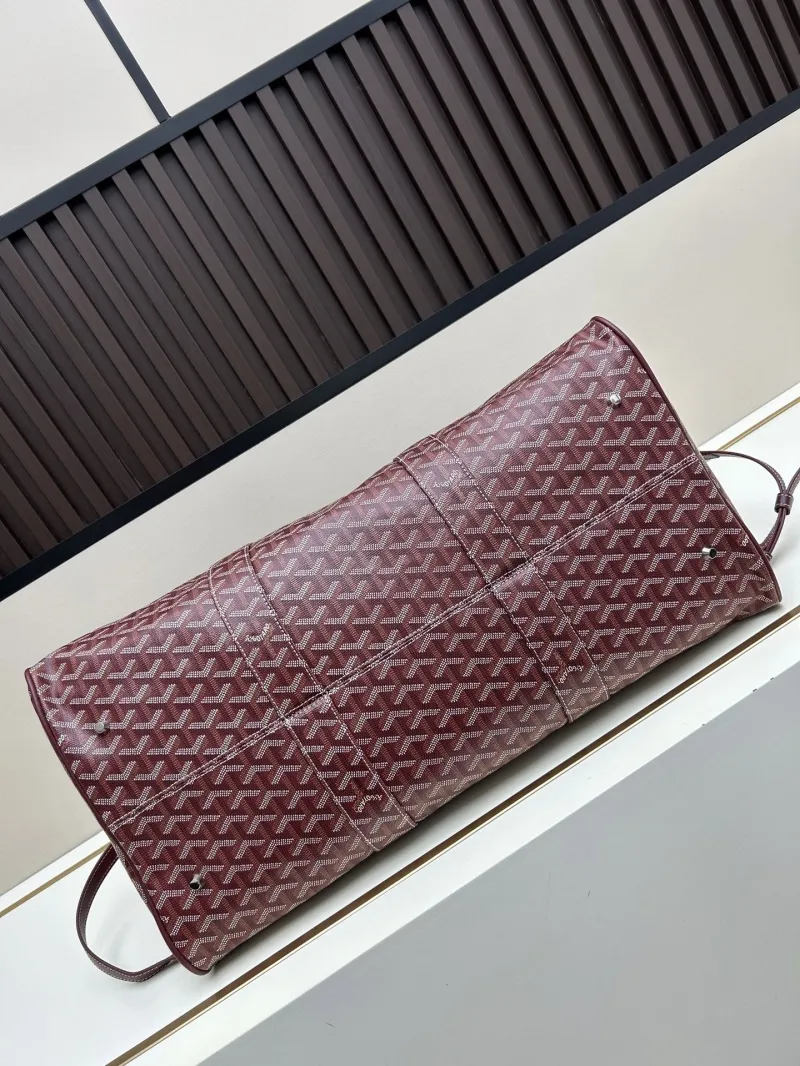 Goyard Burgundy Travel Duffle Bag - Image 6