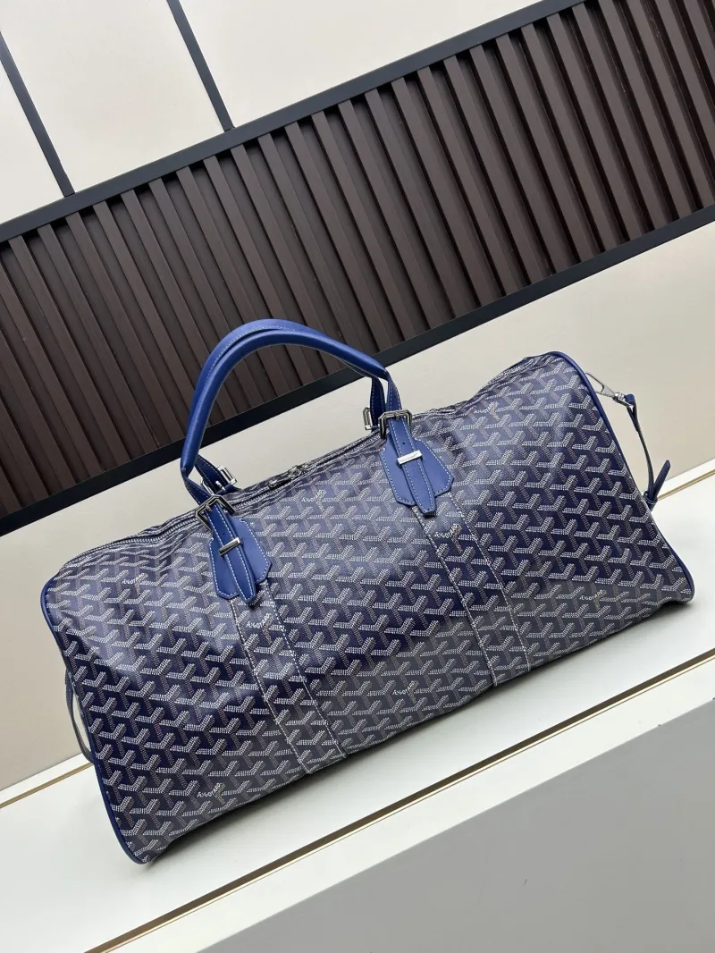 Goyard Blue Travel Duffle Bag - Image 3