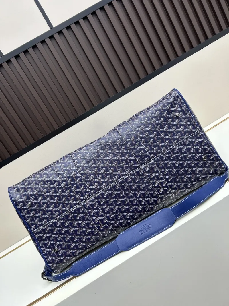 Goyard Blue Travel Duffle Bag - Image 6