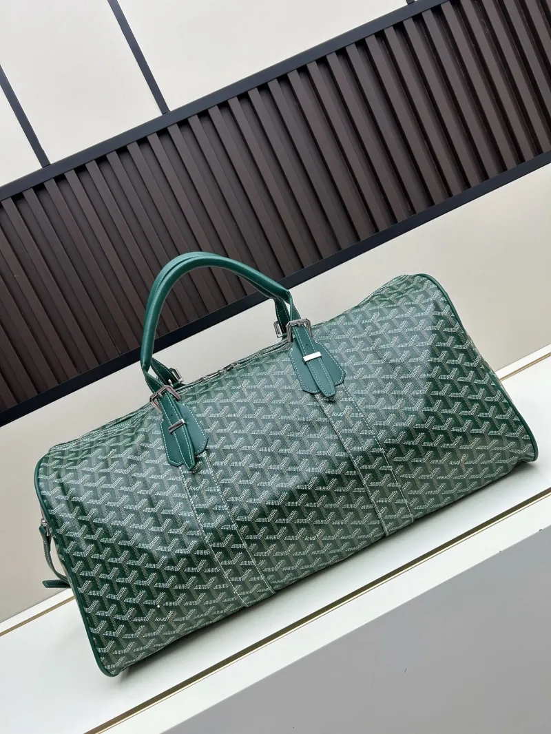 Goyard Green Travel Duffel Bag - Image 3