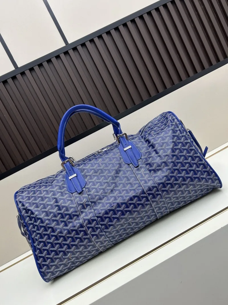 Goyard Blue Travel Duffle Bag - Image 3