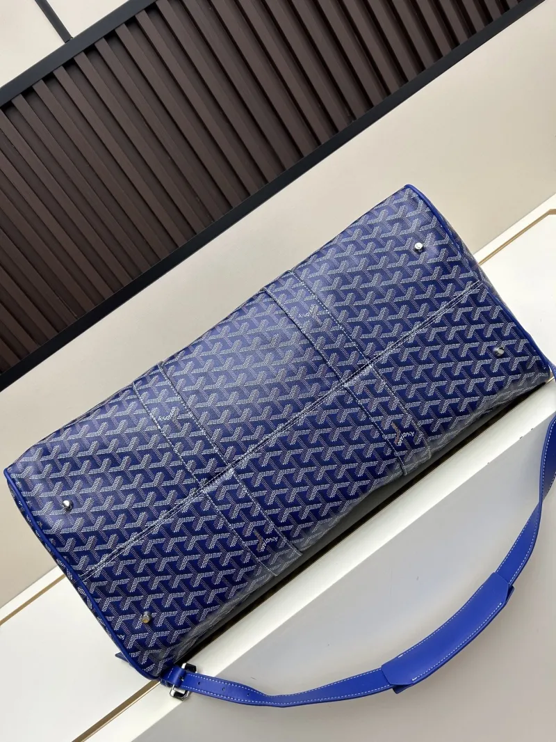 Goyard Blue Travel Duffle Bag - Image 6