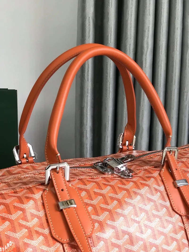 Goyard Orange Travel Duffle Bag - Image 3