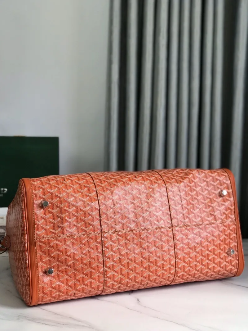 Goyard Orange Travel Duffle Bag - Image 5