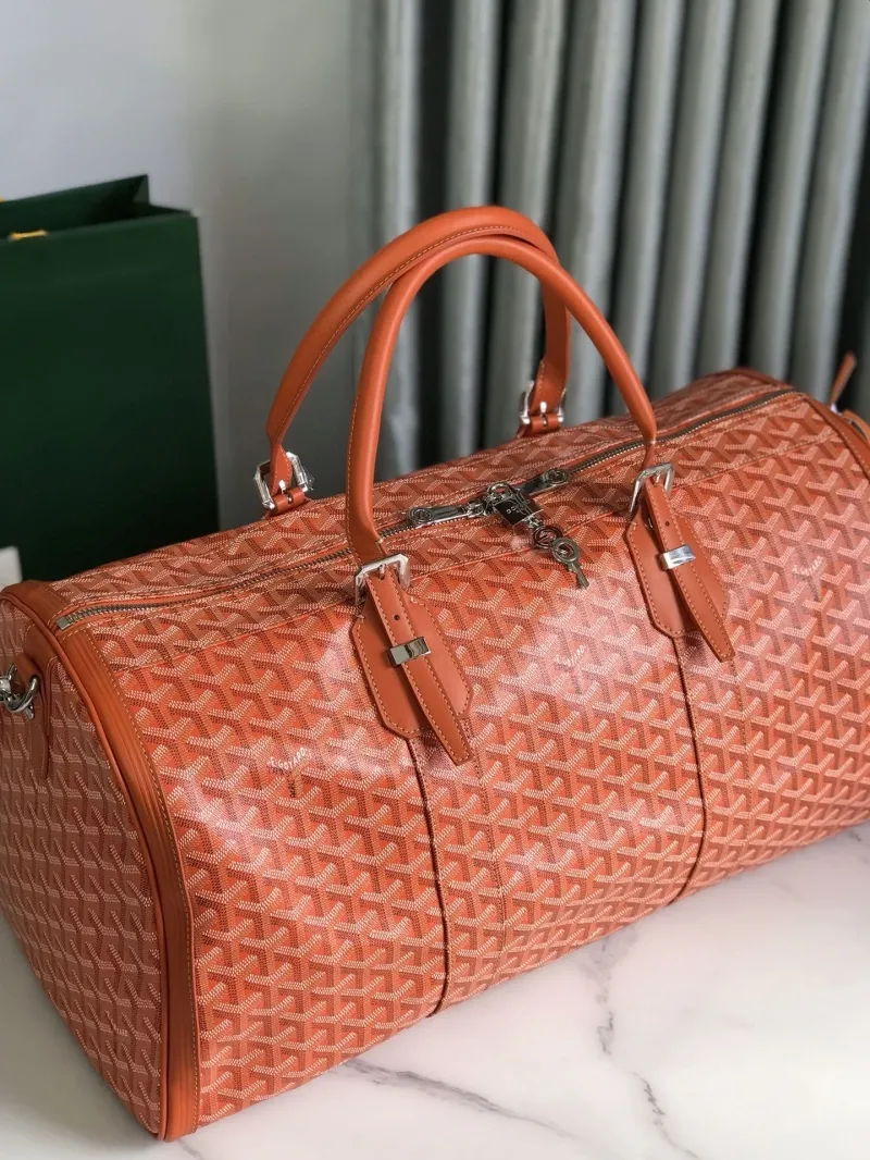 Goyard Orange Travel Duffle Bag - Image 6