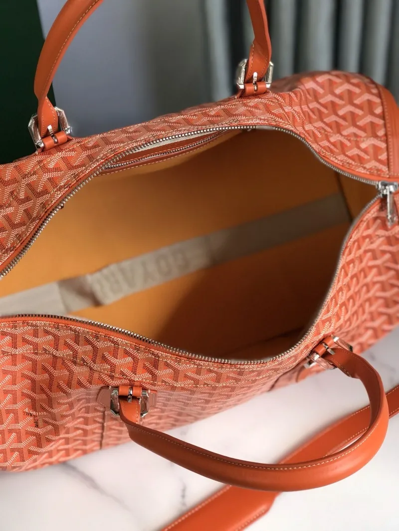 Goyard Orange Travel Duffle Bag - Image 7