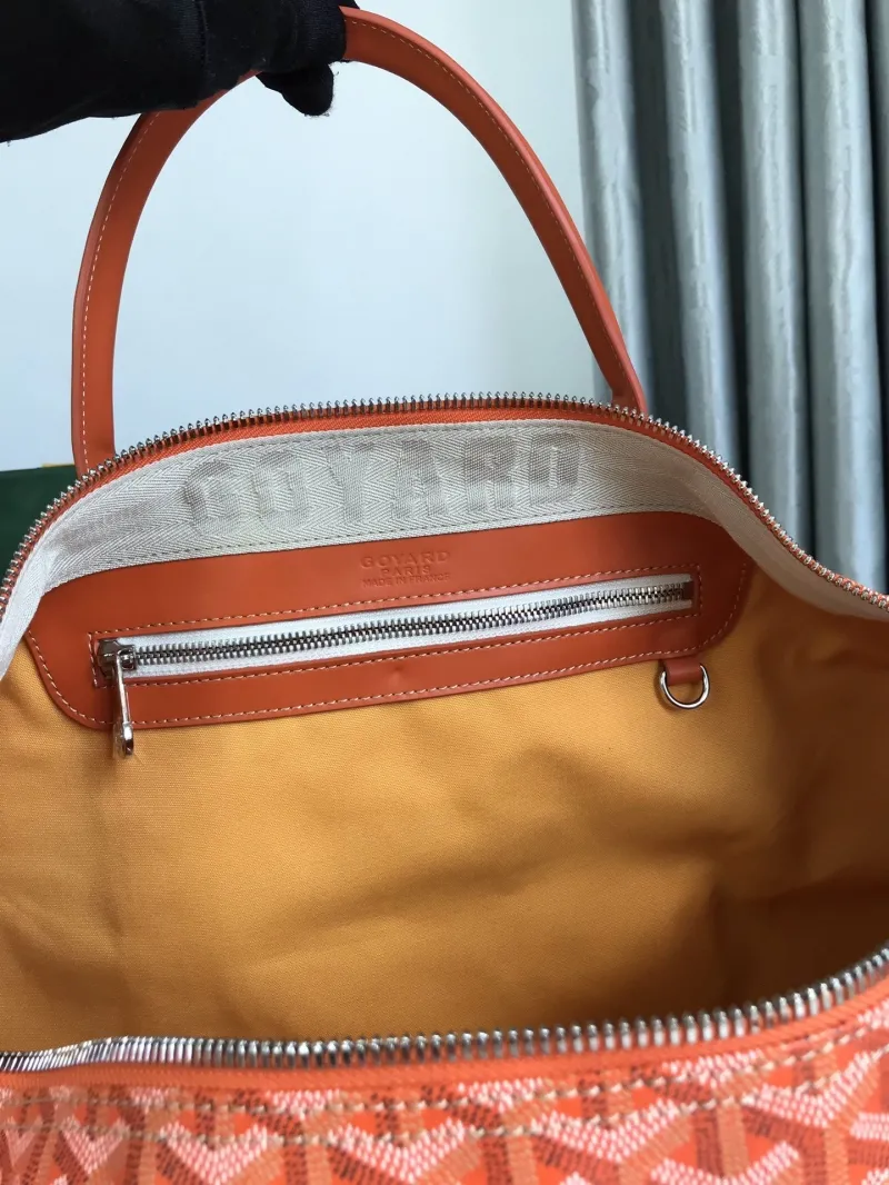 Goyard Orange Travel Duffle Bag - Image 8