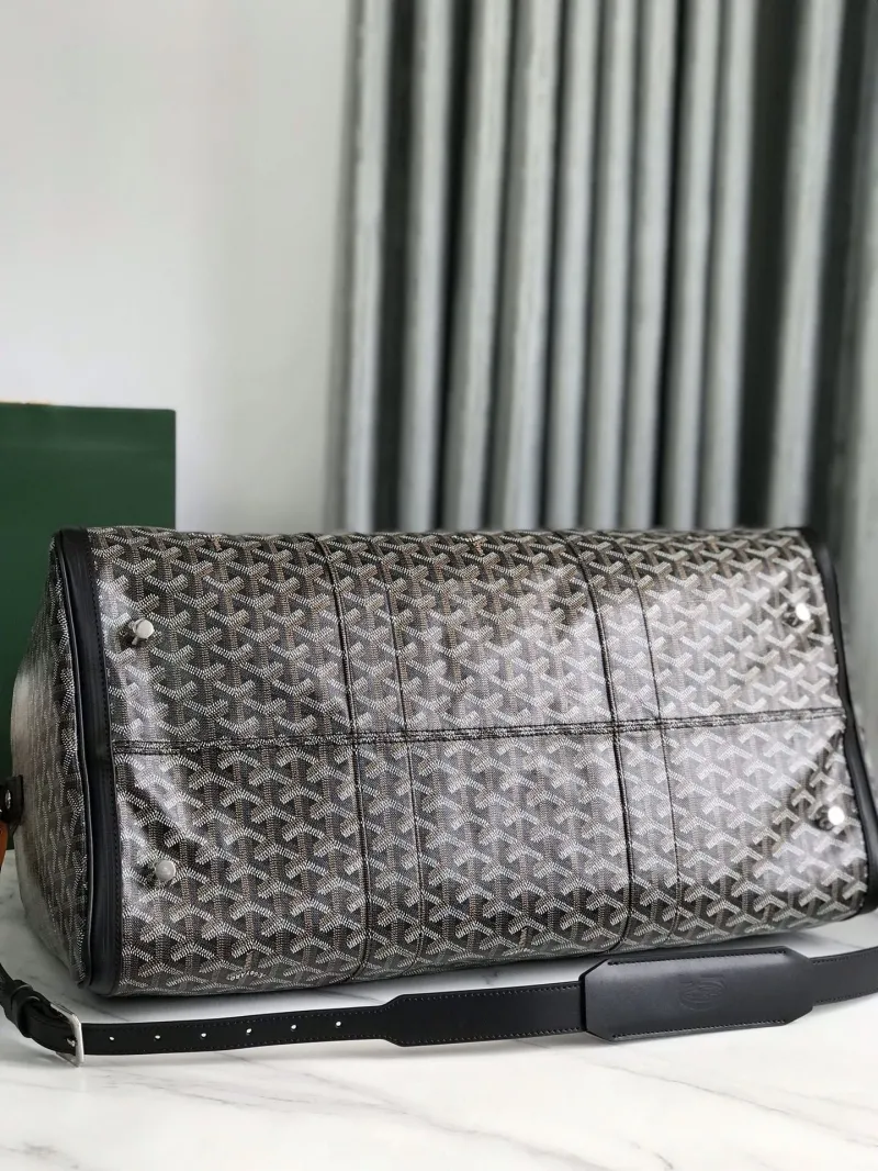 Goyard Black Monogram Travel Duffel Bag 26 - Image 3
