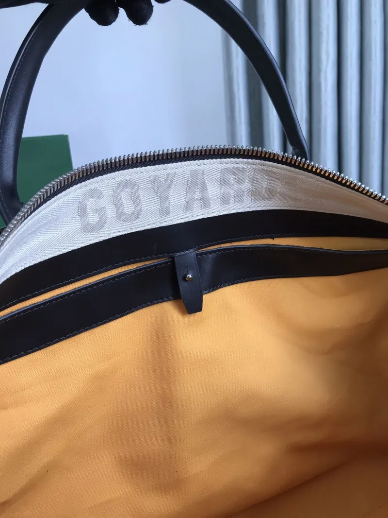 Goyard Black Monogram Travel Duffel Bag 26 - Image 8
