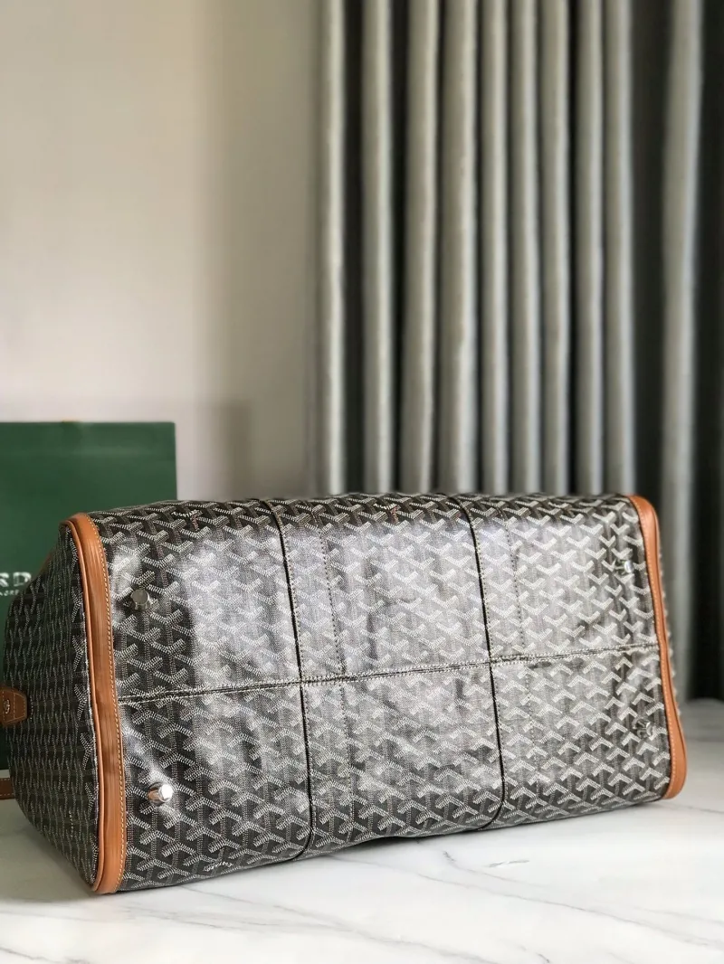 Goyard 30 Black Tan Travel Duffle Bag - Image 7