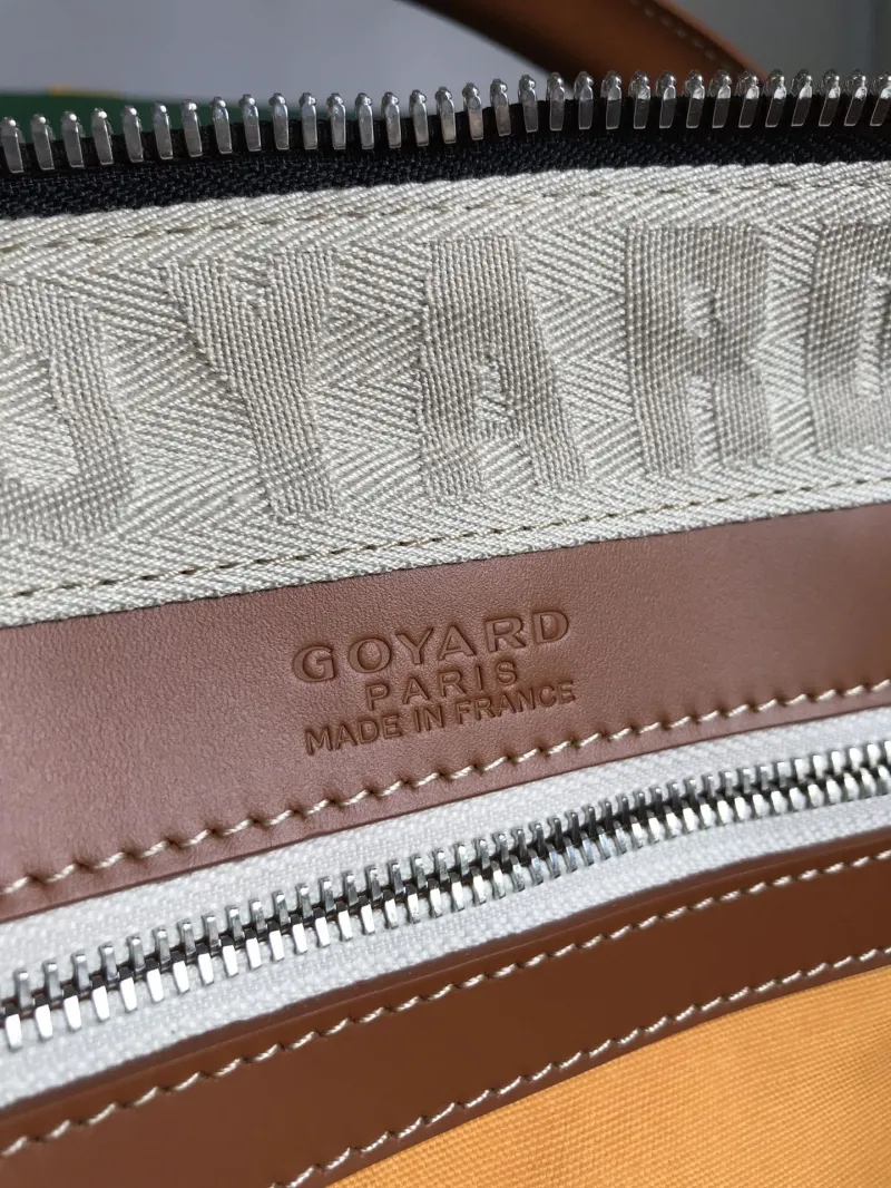Goyard 30 Black Tan Travel Duffle Bag - Image 9
