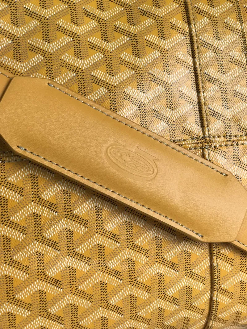 Goyard Yellow 32 Travel Duffle Bag - Image 4