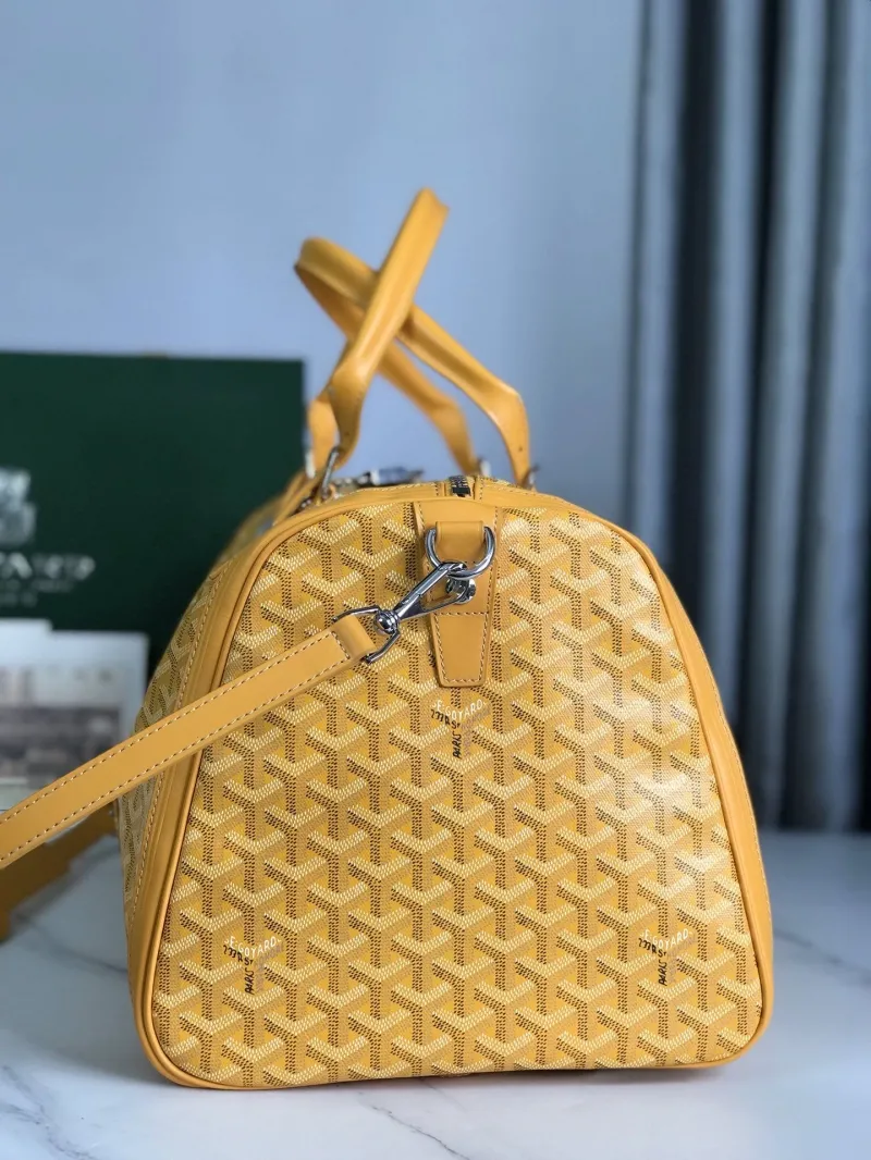 Goyard Yellow 32 Travel Duffle Bag - Image 5