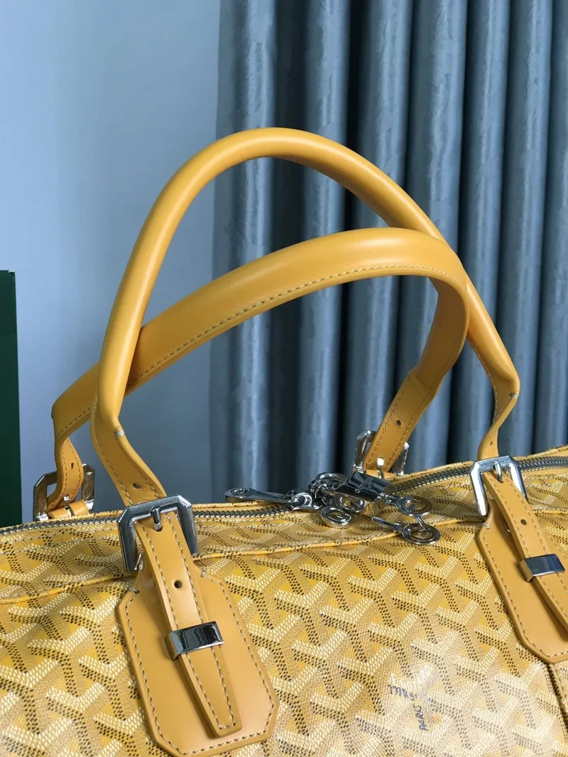 Goyard Yellow 32 Travel Duffle Bag - Image 6