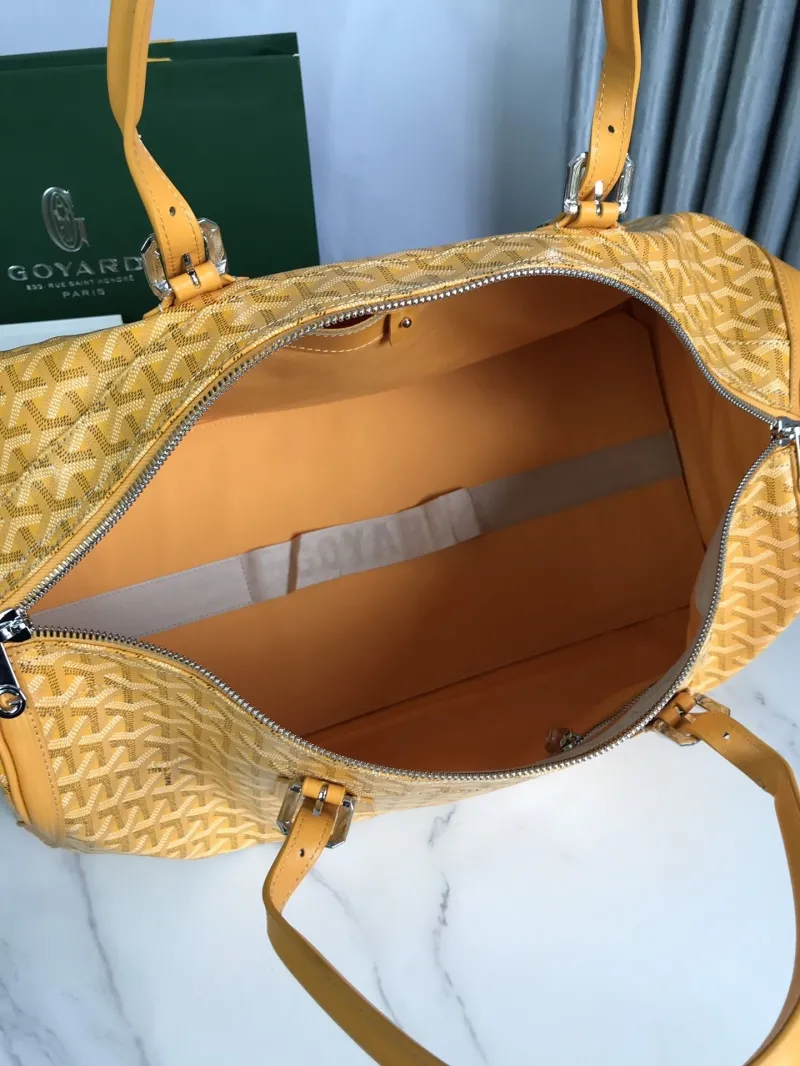 Goyard Yellow 32 Travel Duffle Bag - Image 7