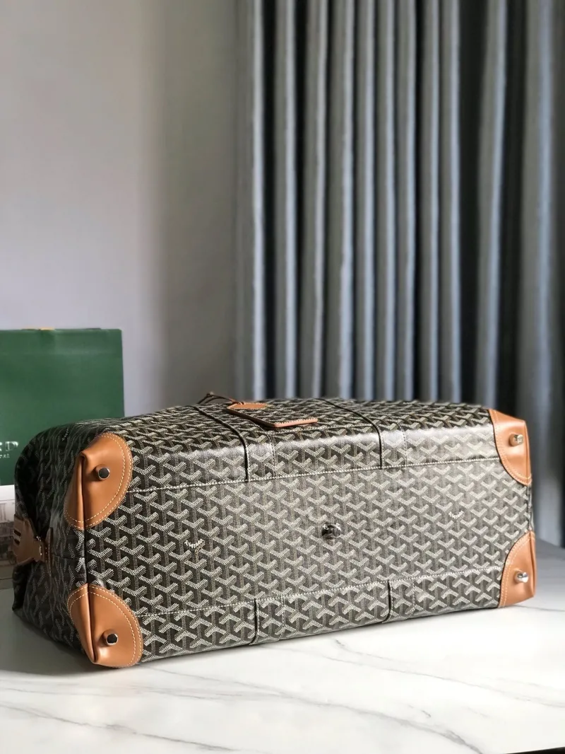 Goyard Brown Monogram Travel Duffel Bag - Image 4