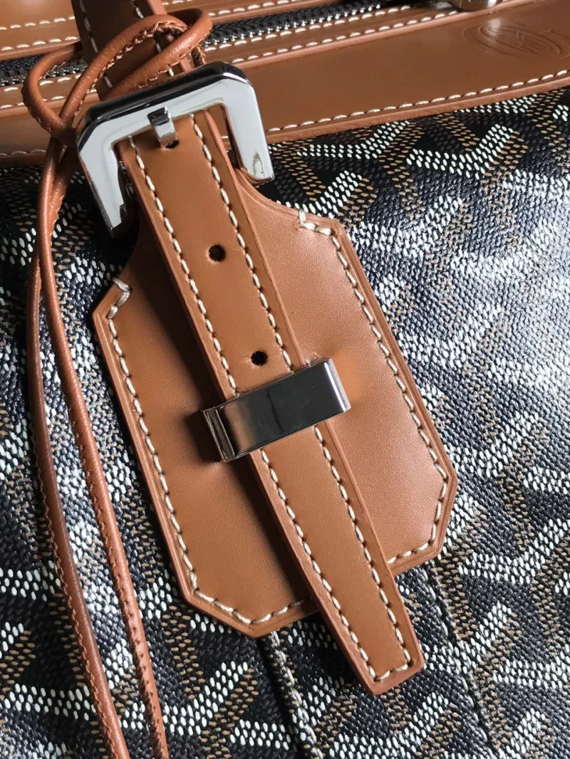 Goyard Brown Monogram Travel Duffel Bag - Image 7