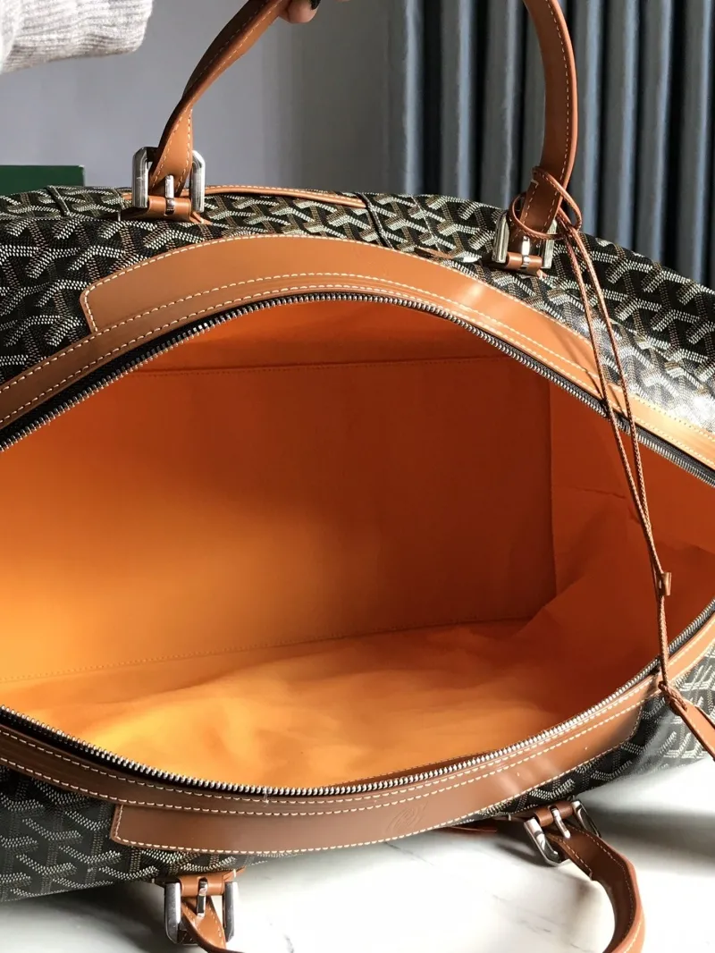 Goyard Brown Monogram Travel Duffel Bag - Image 8