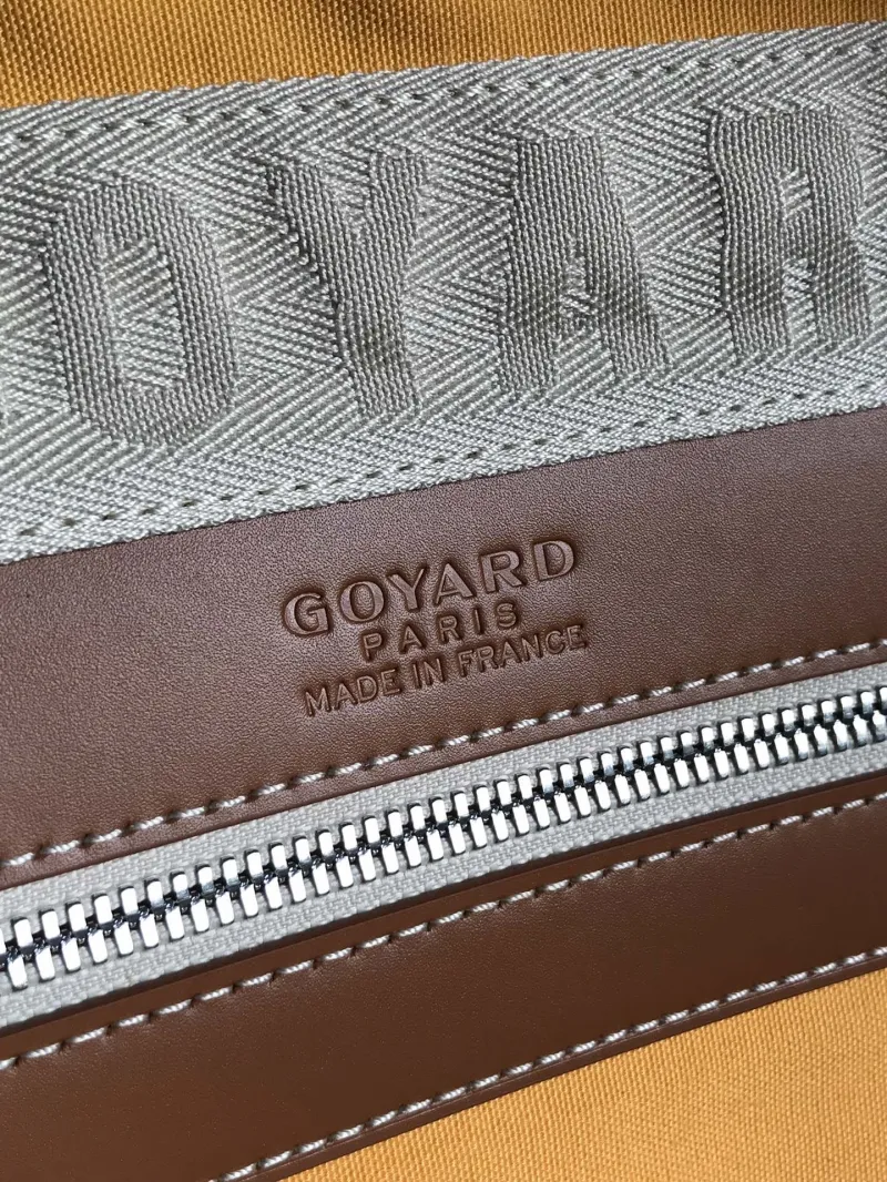 Goyard Brown Monogram Travel Duffel Bag - Image 9