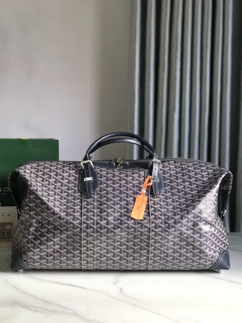 Goyard Dark Navy 37 Travel Duffel Bag - Image 3