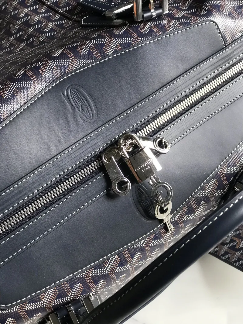 Goyard Dark Navy 37 Travel Duffel Bag - Image 6