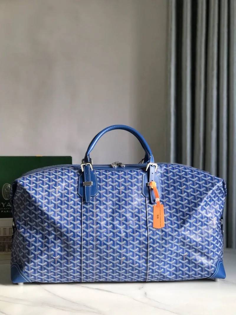Goyard Blue Travel Duffle Bag - Image 3