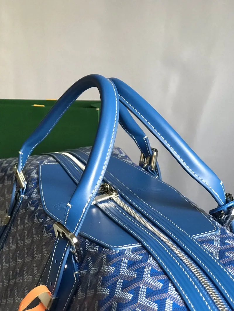 Goyard Blue Travel Duffle Bag - Image 4
