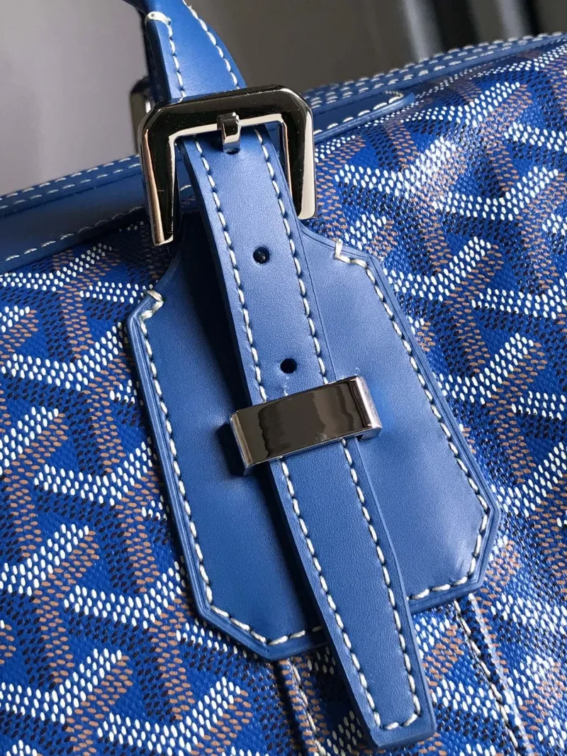 Goyard Blue Travel Duffle Bag - Image 7