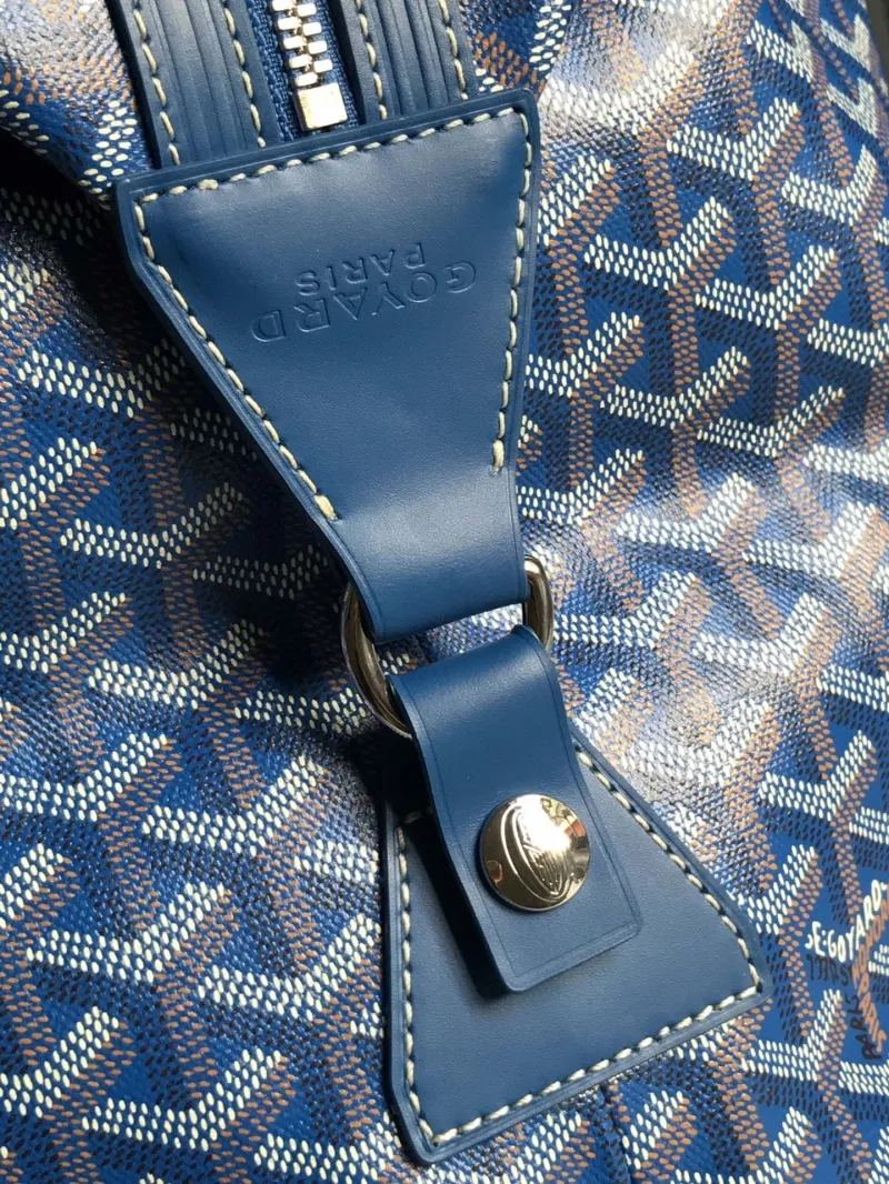 Goyard Blue Travel Duffle Bag - Image 9