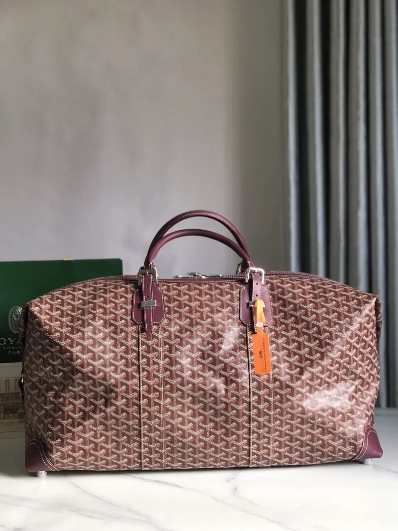 Goyard Burgundy Travel Duffle Bag 40 - Image 3