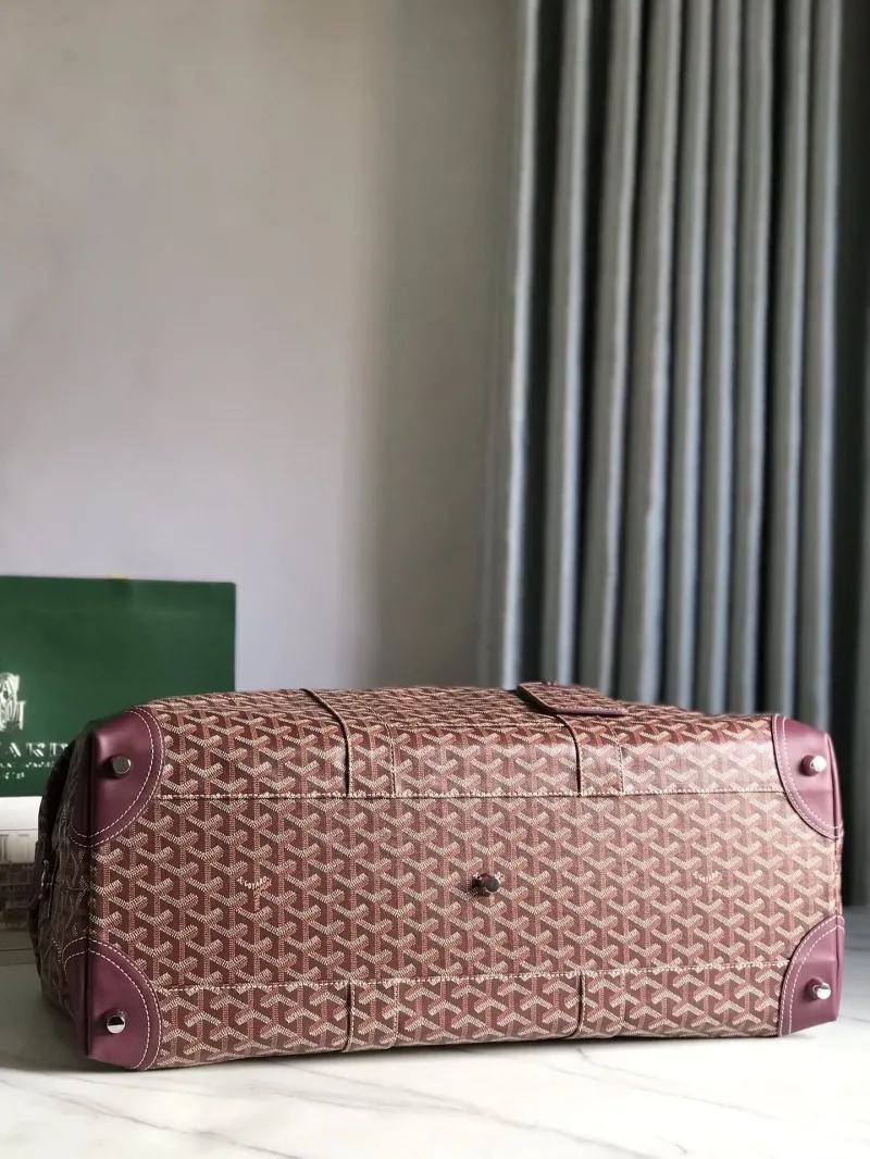 Goyard Burgundy Travel Duffle Bag 40 - Image 4