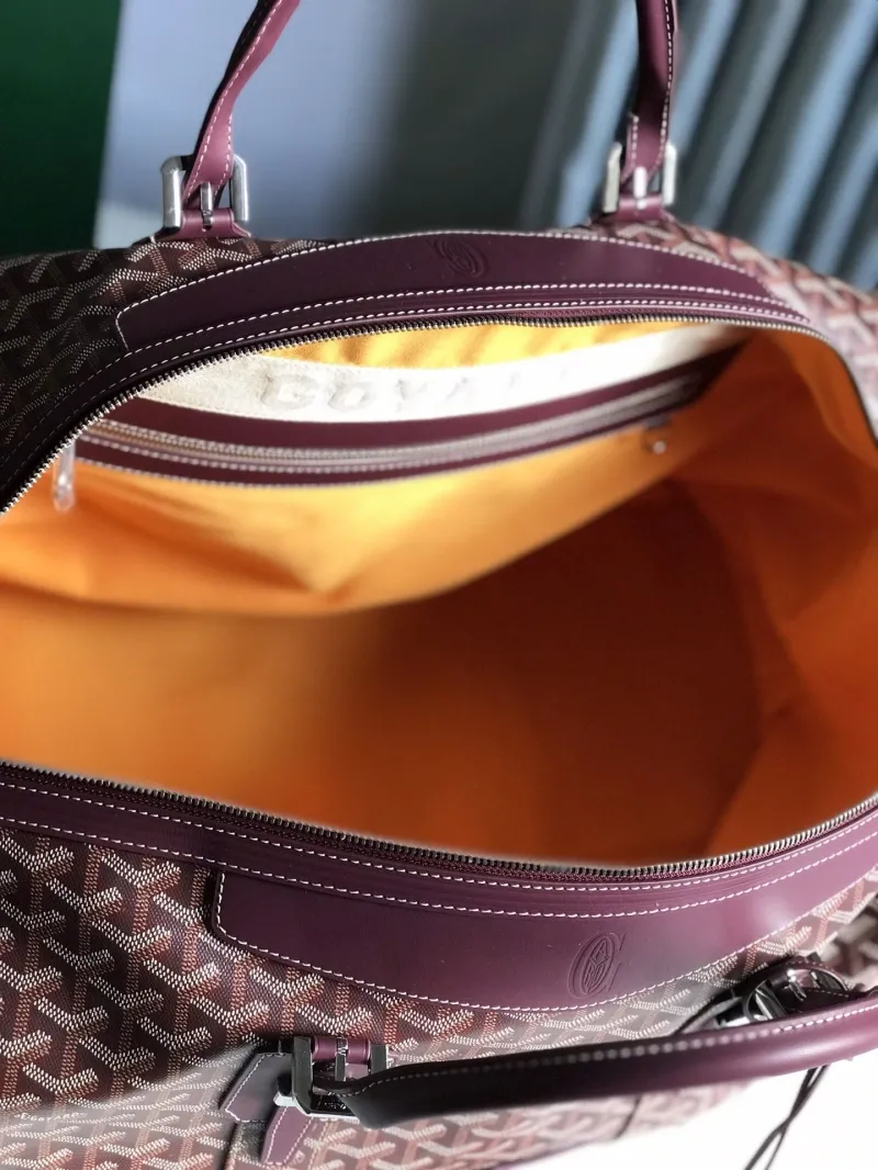 Goyard Burgundy Travel Duffle Bag 40 - Image 8