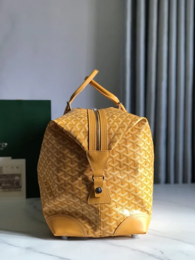 Goyard Yellow Travel Duffel Bag - Image 4