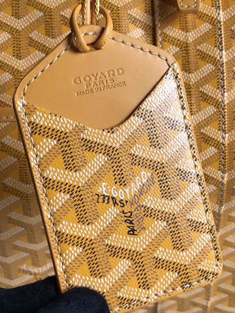 Goyard Yellow Travel Duffel Bag - Image 7