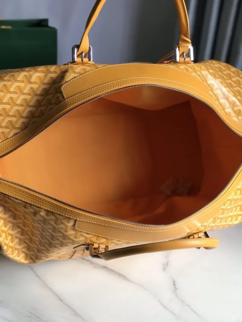 Goyard Yellow Travel Duffel Bag - Image 8