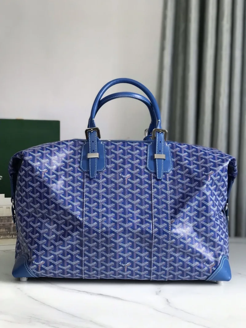 Goyard Blue Travel Duffle Bag - Image 3