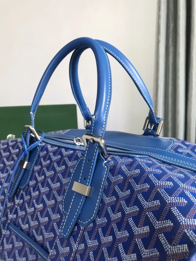 Goyard Blue Travel Duffle Bag - Image 5