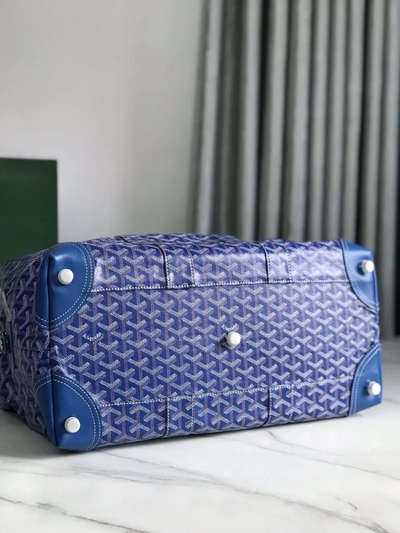Goyard Blue Travel Duffle Bag - Image 6