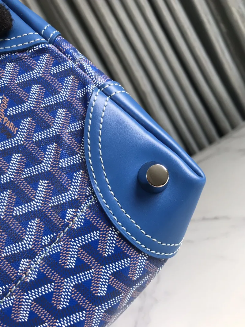 Goyard Blue Travel Duffle Bag - Image 9