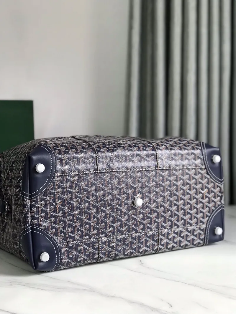 Goyard Navy Travel Duffle Bag 45 - Image 4
