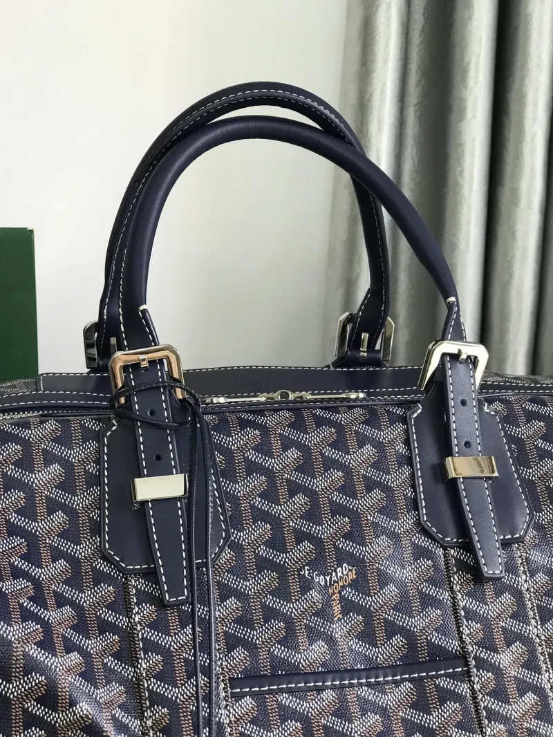 Goyard Navy Travel Duffle Bag 45 - Image 5