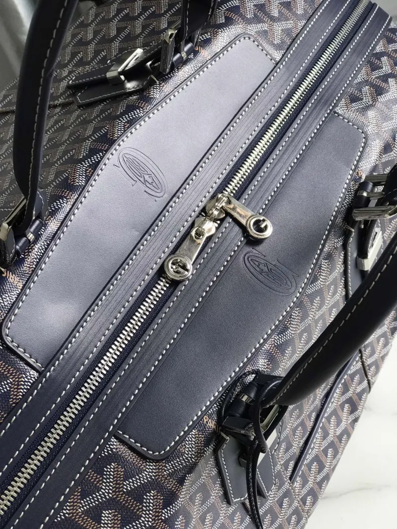 Goyard Navy Travel Duffle Bag 45 - Image 7