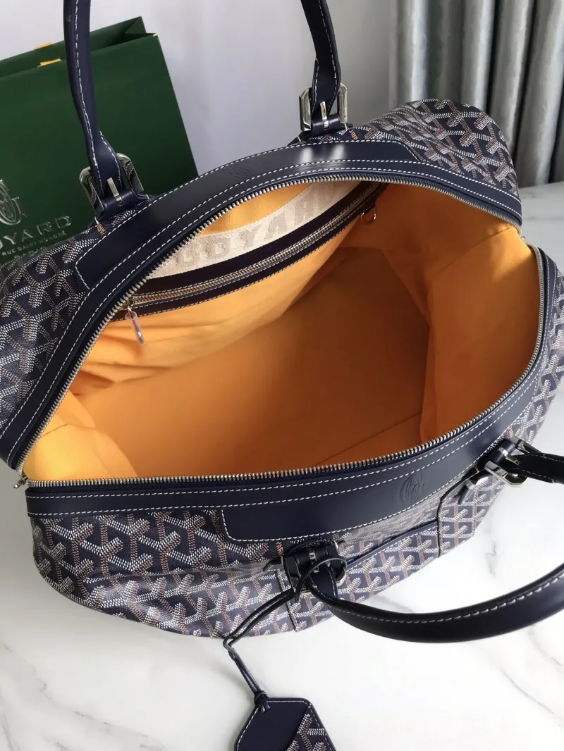 Goyard Navy Travel Duffle Bag 45 - Image 8