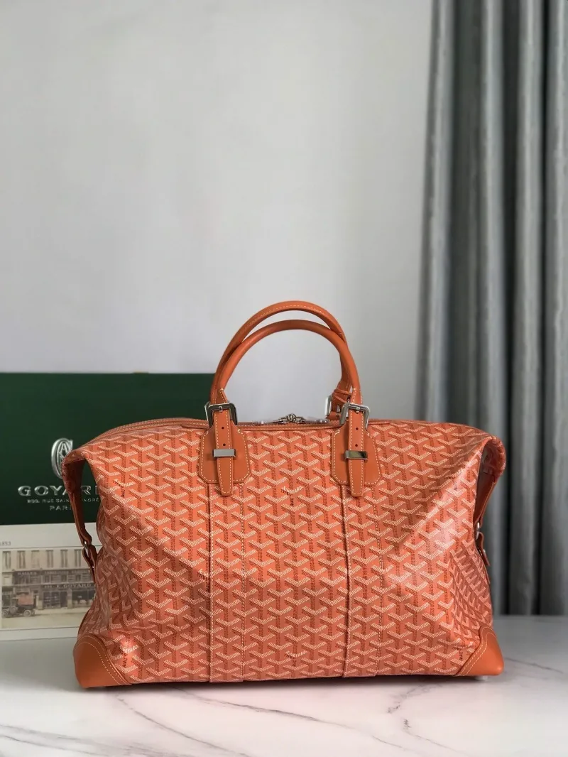 Goyard Orange Travel Duffle Bag - Image 3