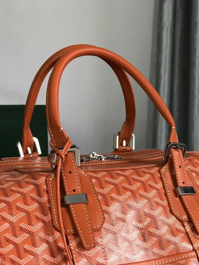 Goyard Orange Travel Duffle Bag - Image 4