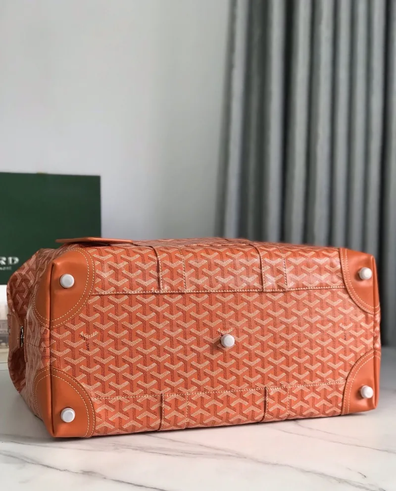 Goyard Orange Travel Duffle Bag - Image 5