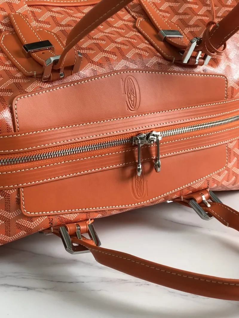 Goyard Orange Travel Duffle Bag - Image 7