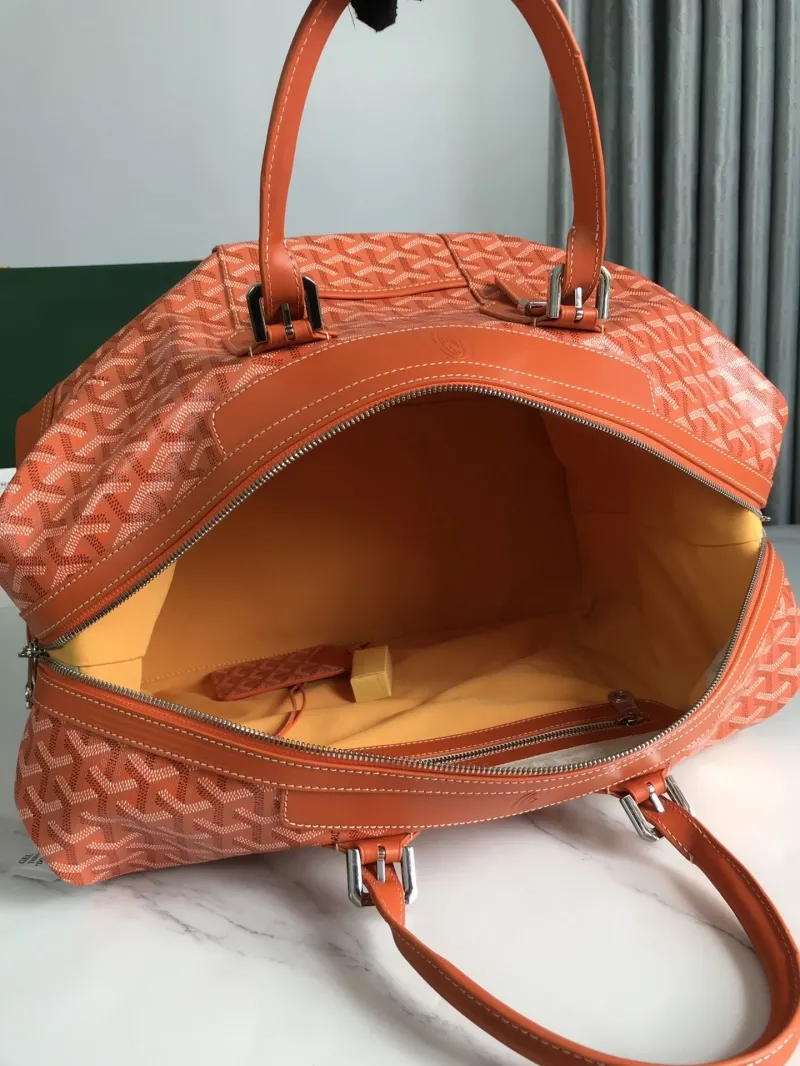 Goyard Orange Travel Duffle Bag - Image 8